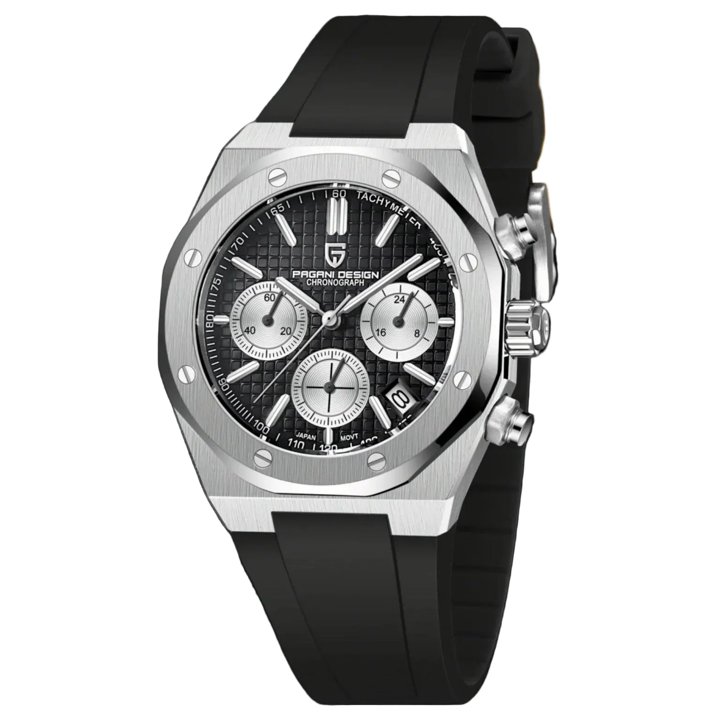 Pagani Design Stainless Steel Blue Dial Quartz Chronograph Watch for Gents - PD-1707BB