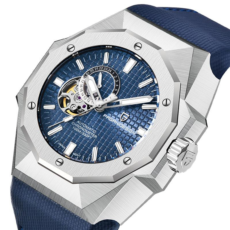 Pagani Design Stainless Steel Blue Dial Automatic Watch for Gents - PD-YS010