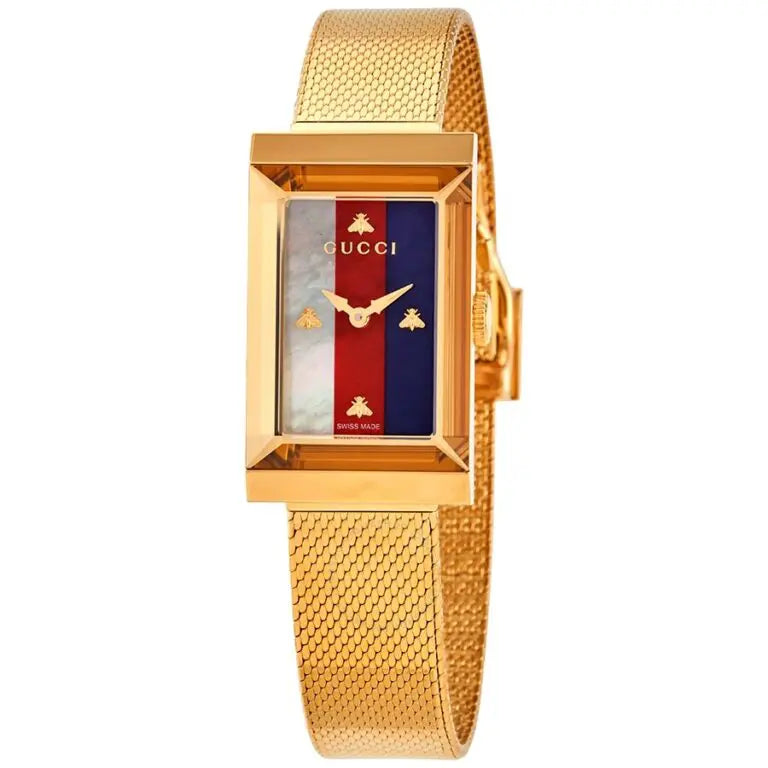 Gucci Women’s Swiss Made Quartz Stainless Steel Multi 21mm Watch YA147410