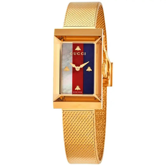 Gucci Women’s Swiss Made Quartz Stainless Steel Multi 21mm Watch YA147410