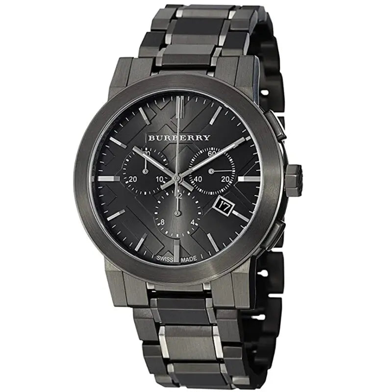 Burberry Men’s Swiss Made Stainless Steel Gray 42mm Watch BU9354