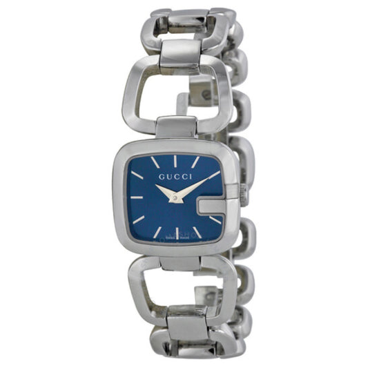 Gucci Women’s Swiss Made Quartz Stainless Steel Blue Dial 25mm Watch YA125508