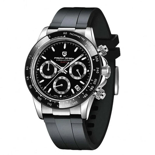 Pagani Design Stainless Steel black Dial Quartz Chronograph Watch for Gents - PD-1664