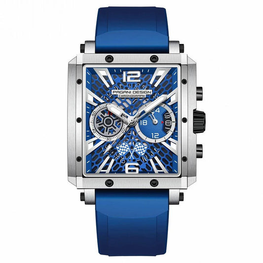 Pagani Design Stainless Steel Skeleton Dial Chronograph Watch for Gents - PD-1725