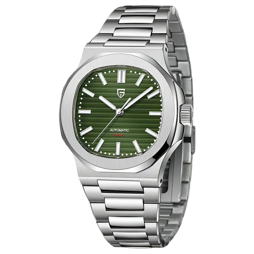 Pagani Design Stainless Steel Green Dial Automatic Watch for Gents - PD-1728