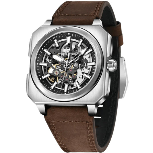 Pagani Design Stainless Steel Skeleton Dial Automatic Watch for Gents - PD-1782