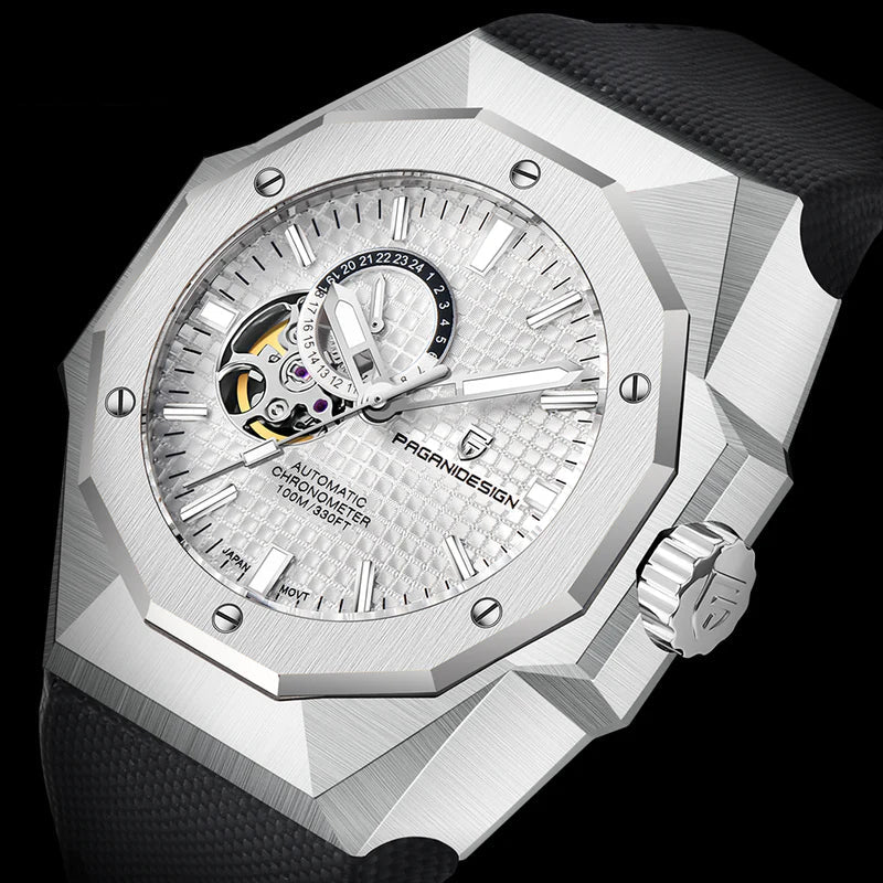 Pagani Design Stainless Steel white Dial Automatic Watch for Gents - PD-YS010