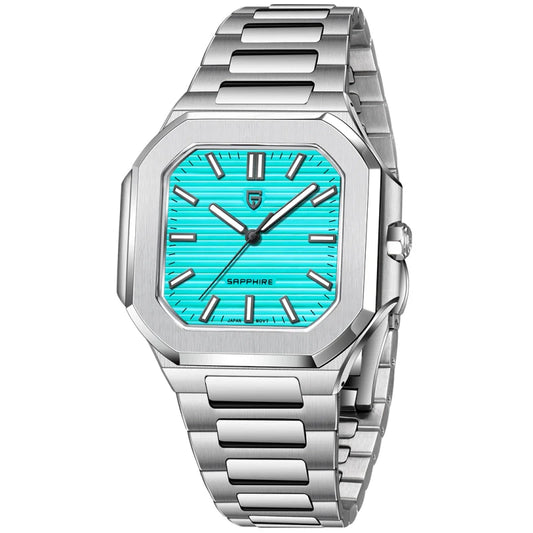 Pagani Design Stainless Steel Square Dial Quartz Watch for Gents - PD-YS019T