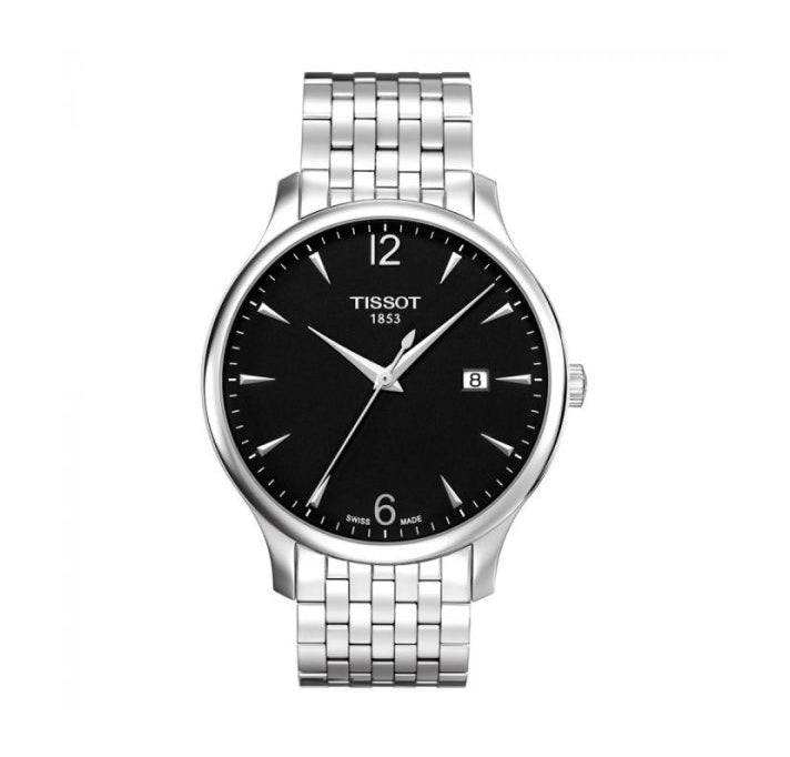 TISSOT Men’s Quartz Swiss Made Stainless Steel Black Dial 42mm Watch T063.610.11.057.00