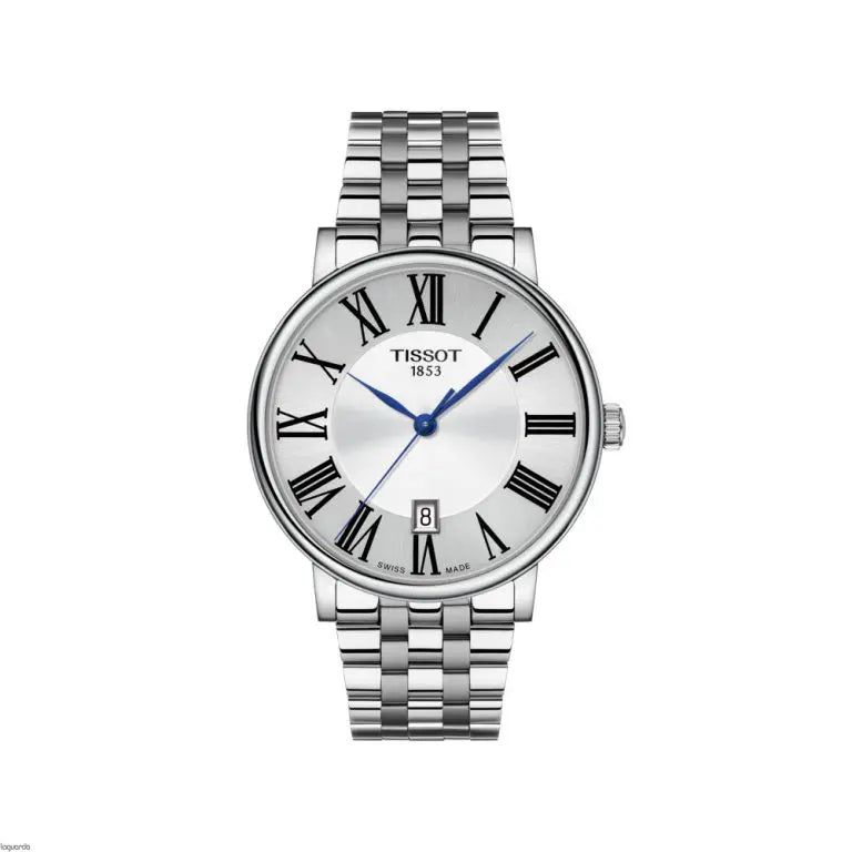 TISSOT Men’s Quartz Swiss Made Stainless Steel Silver Dial 40mm Watch T122.410.11.033.00