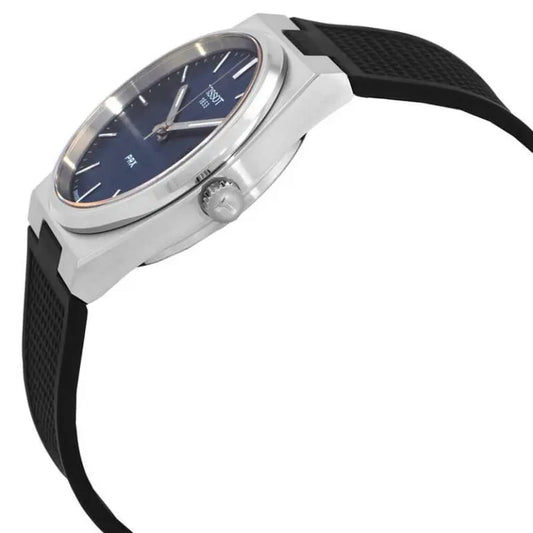 TISSOT PRX Men’s Quartz Swiss Made Black Silicone Strap Blue Dial 40mm Watch T137.410.17.041.00
